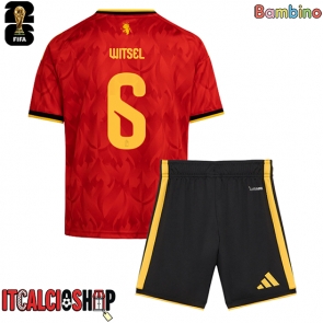 Belgio Axel Witsel #6 Prima Maglia Bambino Mondiali 2026 Manica Corta (+ Pantaloni corti)